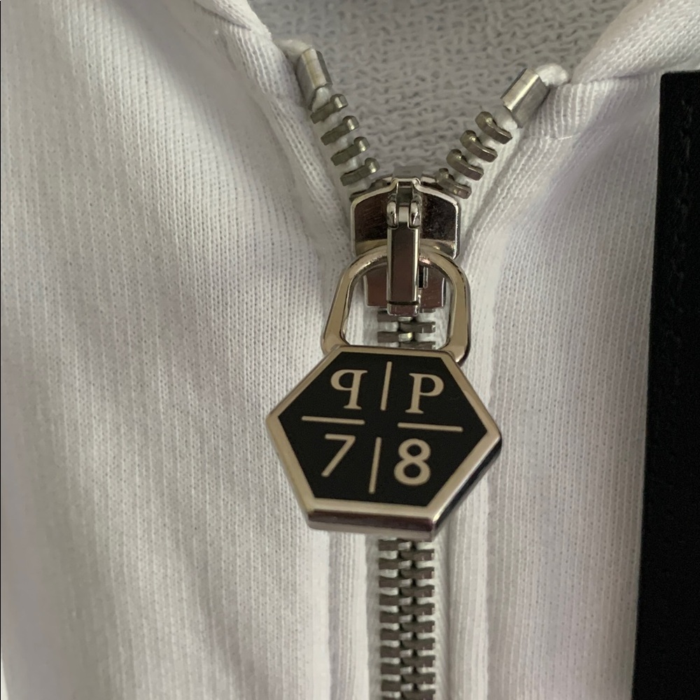 PHILIPP PLEIN White Hoodie with Skull Design - Size: 3XL - Picture 7 of 10